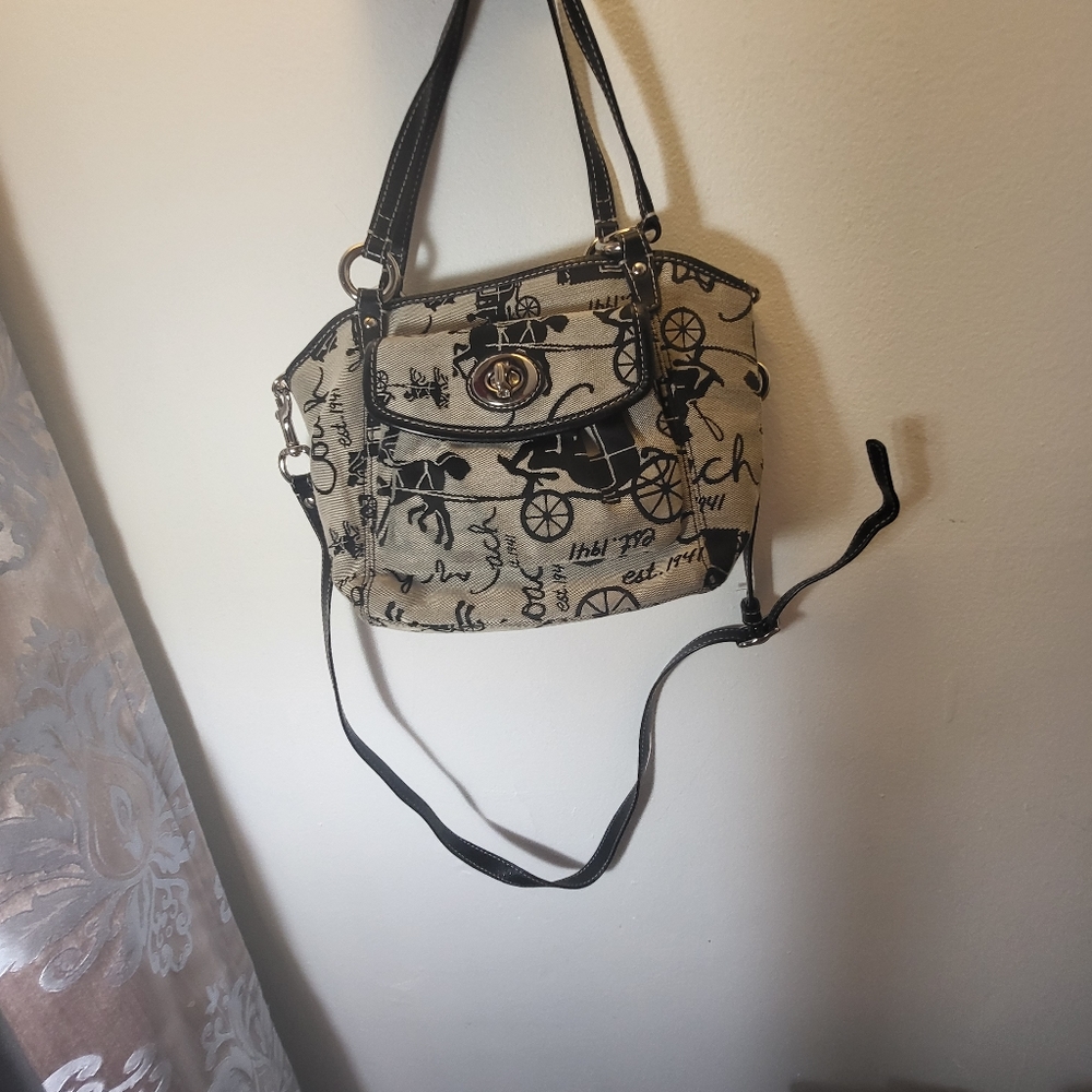 Coach Leather satchel detachable strap